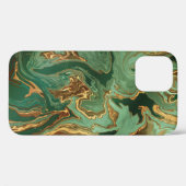 Coques Case-Mate iPhone Emerald Elegance : Gold Marble Luxe (Verso (horizontal))