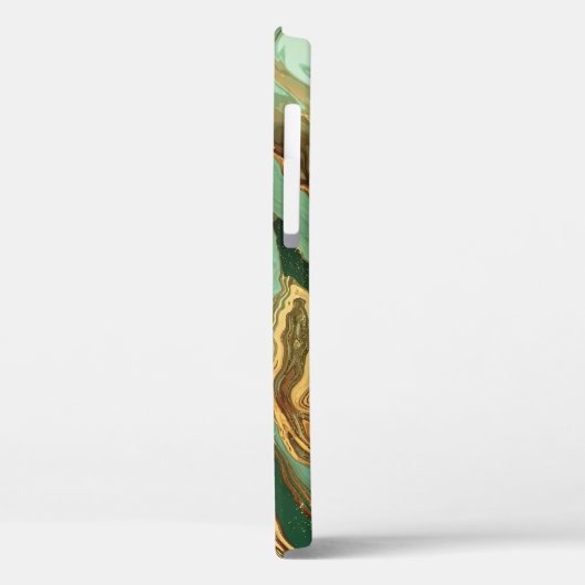 Coques Case-Mate iPhone Emerald Elegance : Gold Marble Luxe (Verso / Gauche)