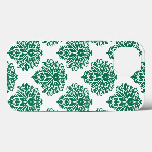 Coques Case-Mate iPhone Emerald Elegant Damask (Verso (horizontal))