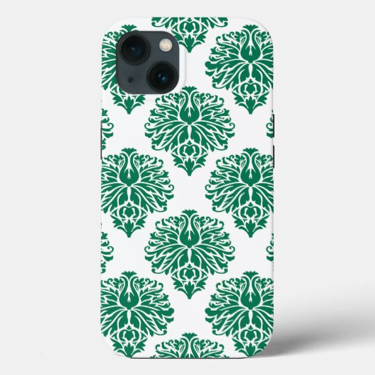 Coques Case-Mate iPhone Emerald Elegant Damask (Verso)