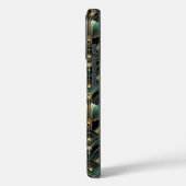 Coques Case-Mate iPhone Emerald et Gold Art déco Thème (Verso / Gauche)