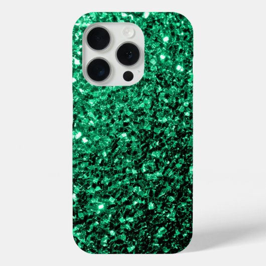 Coques Case-Mate iPhone Emerald green fausse parties scintillant scintille (Verso)