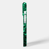 Coques Case-Mate iPhone Emerald green fausse parties scintillant scintille (Verso / Gauche)