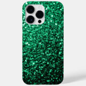 Coques Case-Mate iPhone Émeraude de parties scintillant verte (Verso)