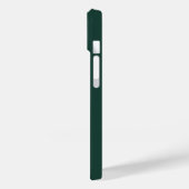 Coques Case-Mate iPhone Émeraude verte | Moderne Monogramme élégant (Verso / Gauche)