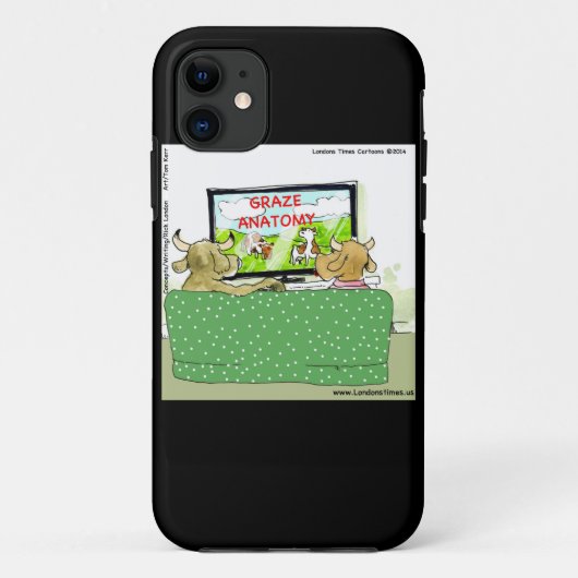Coques Case-Mate iPhone Émissions de télévision drôles de vache dessin ani (Dos)