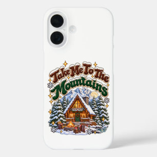 Coques iPhone 16 Emmenez-Moi Dans Les Montagnes Cabine Cosy D'Hiver