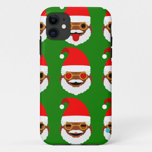 Coques Case-Mate iPhone émoticônes de père Noël (Dos)