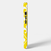 Coques Case-Mate iPhone Empire Jaune Fleur de Lis avec monogramme (Verso / Gauche)