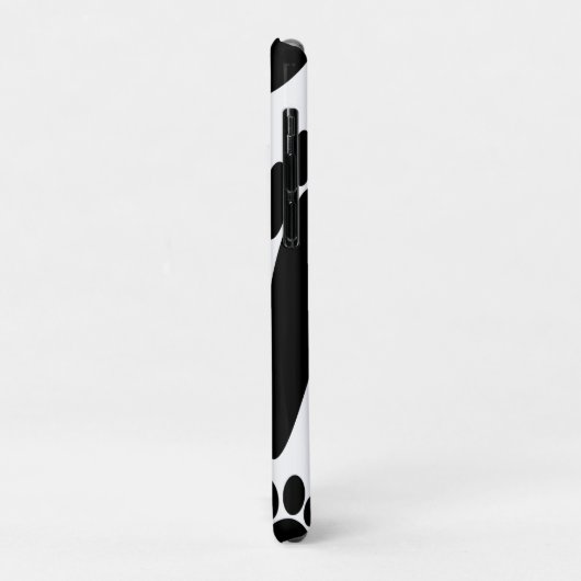 Coques Case-Mate iPhone Empreinte Abstraite de chien (Dos/Gauche)