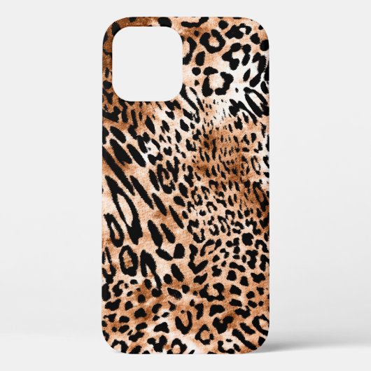 Coques Case-Mate iPhone Empreinte de léopard africain sans couture (Verso)