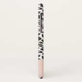 Coques Case-Mate iPhone Empreinte de léopard animal moderne noir, blanc et (Dos/Gauche)