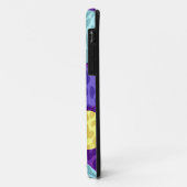 Coques Case-Mate iPhone Empreinte de léopard Big Pois | Aqua jaune violet (Dos/Gauche)