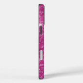 Coques Case-Mate iPhone Empreinte de léopard blanc rose (Verso / Droite)