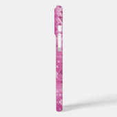 Coques Case-Mate iPhone Empreinte de léopard blanc rose (Verso / Gauche)