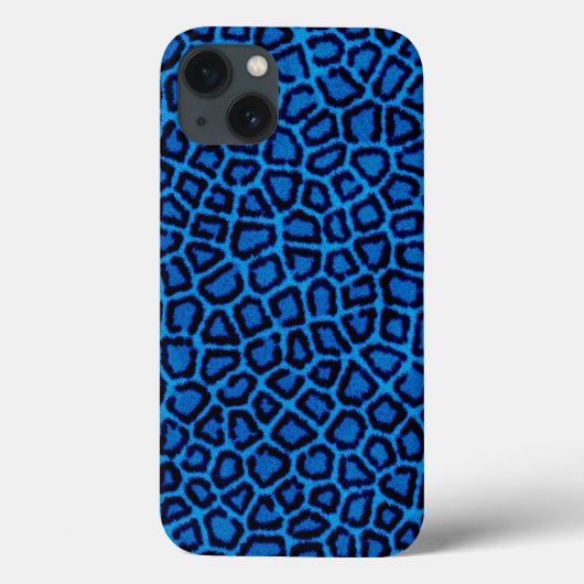 Coques Case-Mate iPhone Empreinte de léopard bleu (Verso)