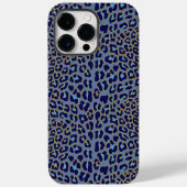 Coques Case-Mate iPhone Empreinte de léopard bleu (Verso)