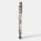 Coques Case-Mate iPhone Empreinte de léopard-bleu et Brown (Verso / Droite)