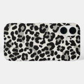 Coques Case-Mate iPhone Empreinte de léopard de neige blanc Motif tendance (Verso (horizontal))