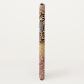 Coques Case-Mate iPhone Empreinte de léopard de Parties scintillant de vid (Dos/Droite)