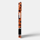 Coques Case-Mate iPhone Empreinte de léopard de parties scintillant orange (Verso / Droite)