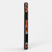 Coques Case-Mate iPhone Empreinte de léopard de parties scintillant orange (Dos/Droite)