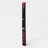 Coques Case-Mate iPhone Empreinte de léopard de parties scintillant rose r (Dos/Gauche)
