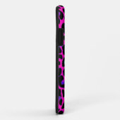 Coques Case-Mate iPhone Empreinte de léopard de roses indien (Dos/Droite)