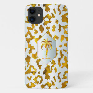Case-Mate iPhone Case Empreinte de léopard d'or Safari Chic Luxe