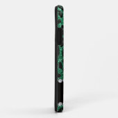 Coques Case-Mate iPhone Empreinte de léopard d'parties scintillant verte m (Dos/Droite)