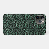 Coques Case-Mate iPhone Empreinte de léopard Emerald Green (Dos (Horizontal))