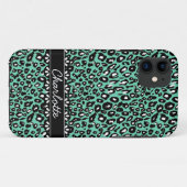Coques Case-Mate iPhone Empreinte de léopard et dentelle à la mode (Dos (Horizontal))
