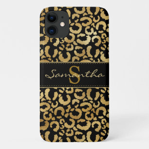 Case-Mate iPhone Case Empreinte de léopard Gold Coque-coque iphone Mate 