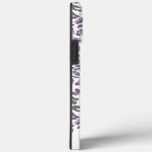 Coques Case-Mate iPhone Empreinte de léopard Lilac Grey Élégant Nom du scr (Verso / Droite)