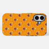 Coques Case-Mate iPhone Empreinte de léopard motif Halloween (Verso (horizontal))