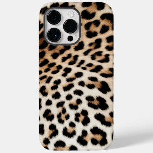 Coque Pour Pour iPhone 14 Pro Max Empreinte de léopard noir crème