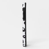Coques Case-Mate iPhone Empreinte de léopard noir et blanc (Dos/Gauche)