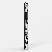 Coques Case-Mate iPhone Empreinte de léopard noir et blanc (Dos/Droite)