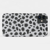 Coques Case-Mate iPhone Empreinte de léopard - Nuances de gris (Dos (Horizontal))