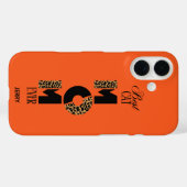Coques Case-Mate iPhone Empreinte de léopard personnalisé de la mère de ch (Verso (horizontal))