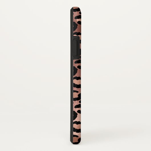 Coques Case-Mate iPhone Empreinte de léopard rose (Dos/Droite)