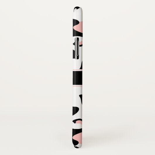 Coques Case-Mate iPhone Empreinte de léopard rose (Dos/Droite)