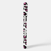 Coques Case-Mate iPhone Empreinte de léopard rose et noir (Verso / Droite)