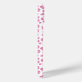 Coques Case-Mate iPhone Empreinte de léopard rose monogramme moderne (Verso / Droite)