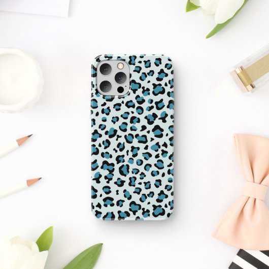 Coques Case-Mate iPhone Empreinte de léopard, Spots de léopard, Leopard bl