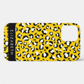Coques Case-Mate iPhone Empreinte de léopard, Spots, Leopard Jaune, Votre (Verso (horizontal))