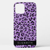Coques Case-Mate iPhone Empreinte de léopard, Spots, Leopard Violet, Votre (Verso)
