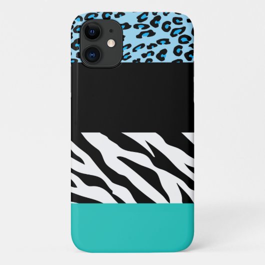 Coques Case-Mate iPhone Empreinte de léopard, Zebra Print, Poster de anima (Dos)