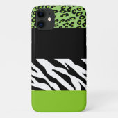 Coques Case-Mate iPhone Empreinte de léopard, Zebra Print, Poster de anima (Dos)