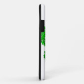 Coques Case-Mate iPhone Empreinte de patte de chien de feuillage vert (Dos/Droite)